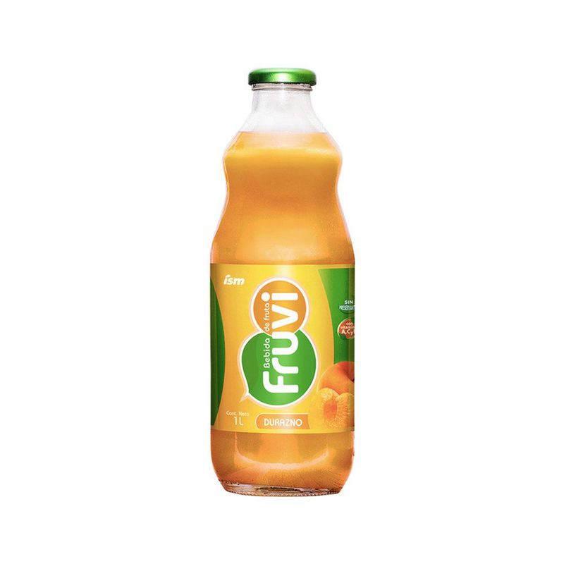 FRUVI - Bebida de Fruta Fruvi Sabor Durazno Botella 1 L