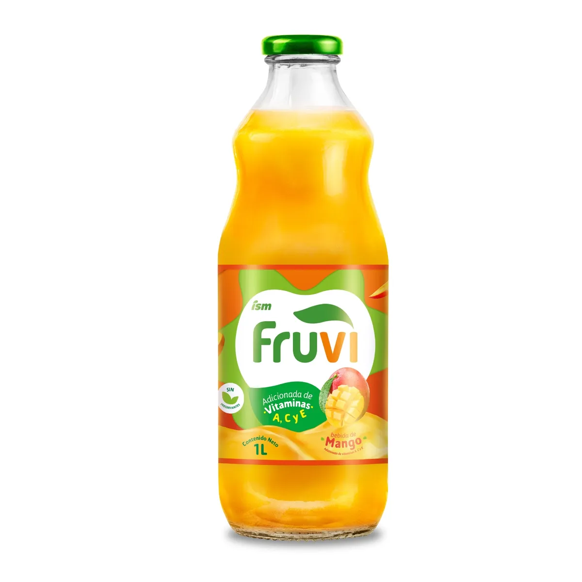 FRUVI - Bebida Fruvi Mango Botella 1 L