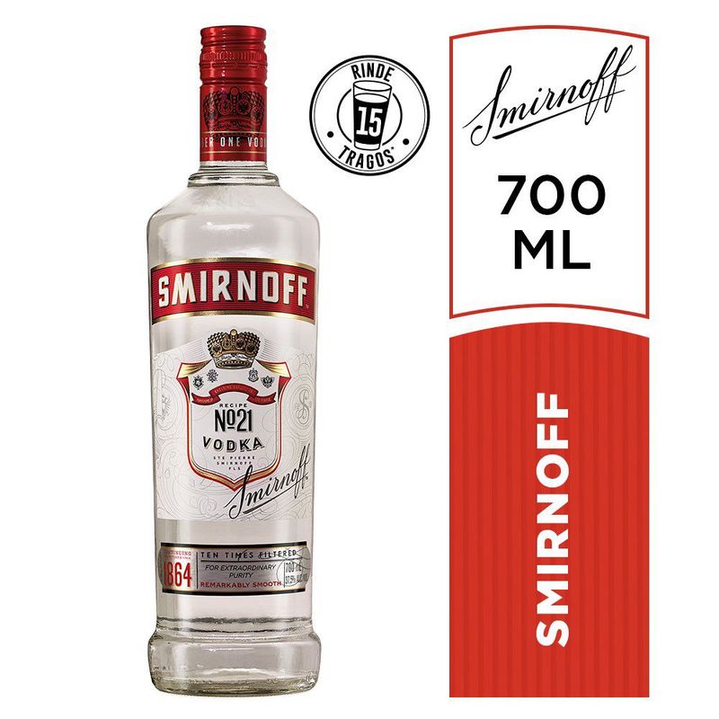 SMIRNOFF - Vodka N°21 L 700 mL