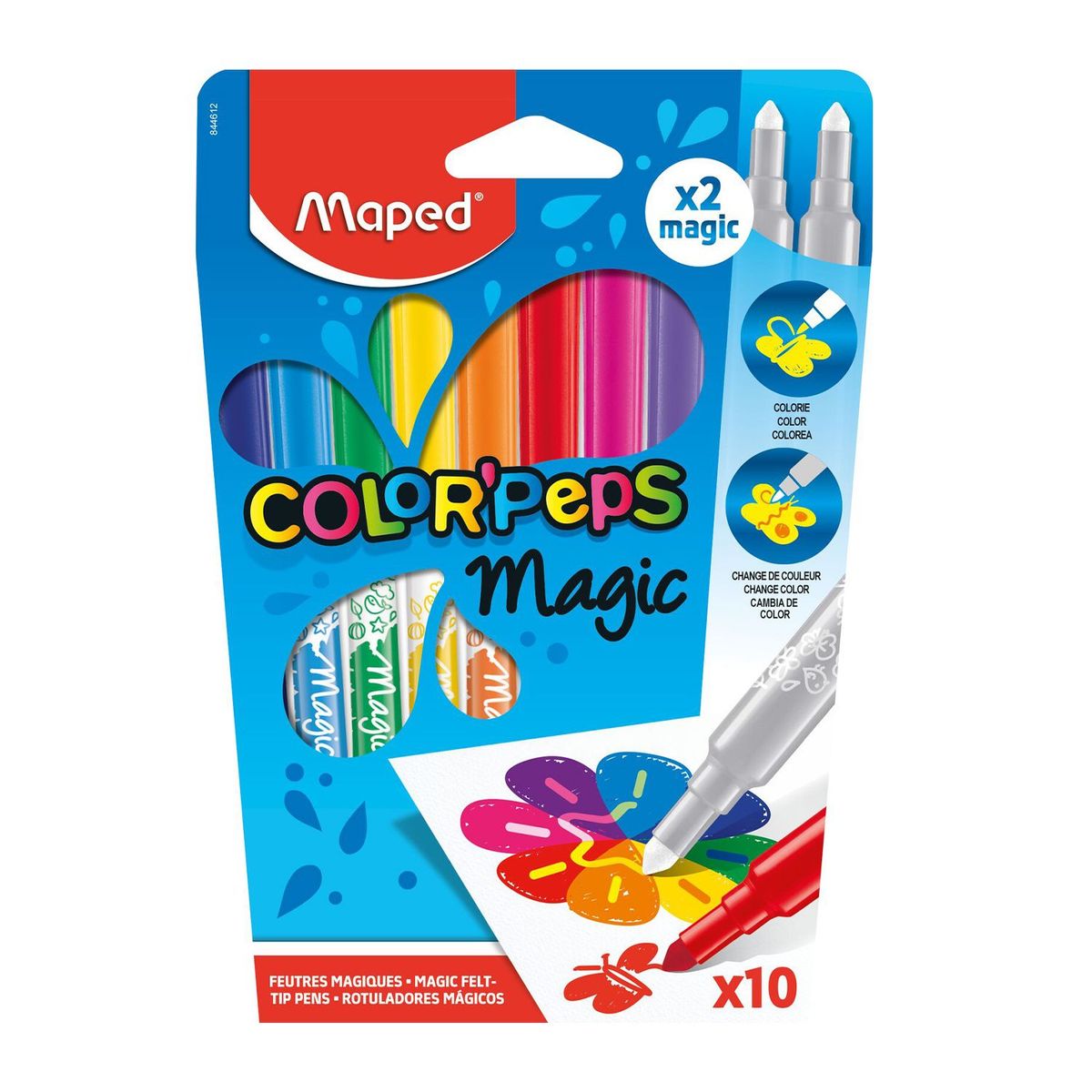 MAPED - Plumones Mágicos Maped Color Peps Caja 10 Und
