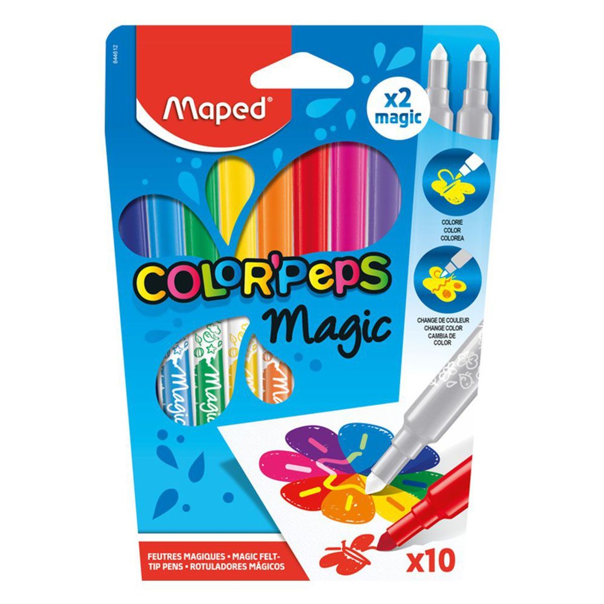MAPED - Plumones Mágicos Maped Color Peps Caja 10 Und
