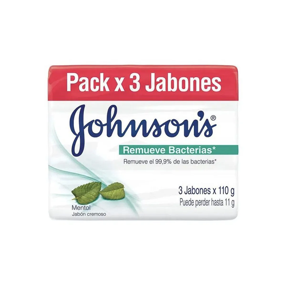 JOHNSONS ADULTO - Jabón en Barra Johnsons Adulto Remueve Bacterias Ultra Fresh Empaque 3 Und