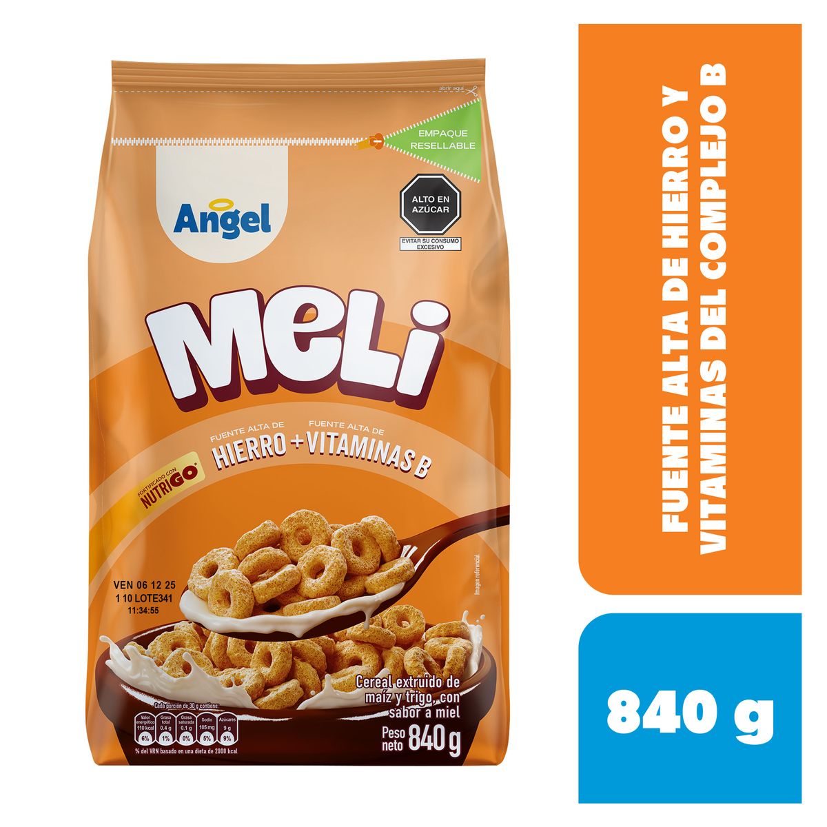 ANGEL - Cereal Angel Meli Bolsa 840 g