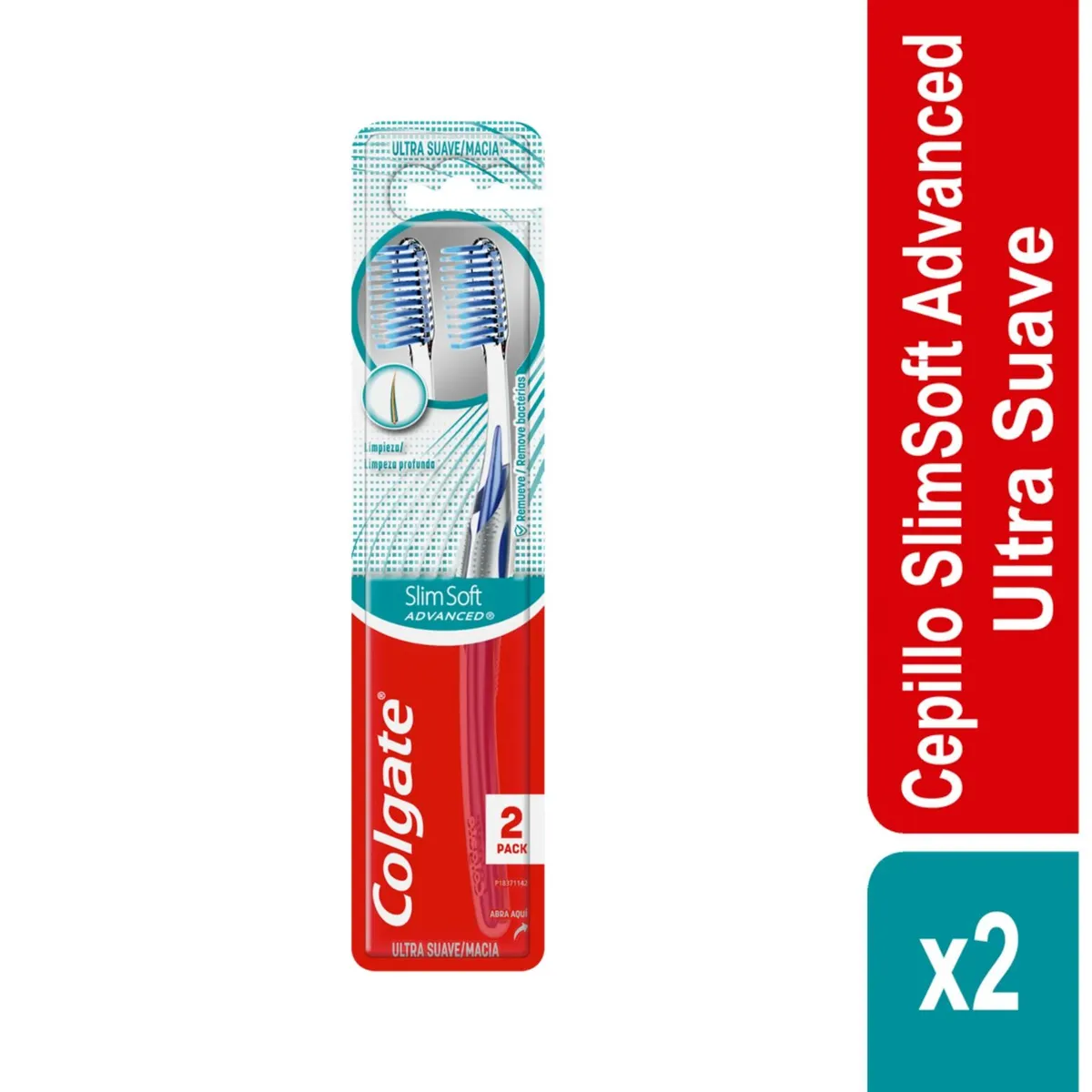 COLGATE - Cepillo Dental Colgate Slim Soft Advance Empaque 2 Und