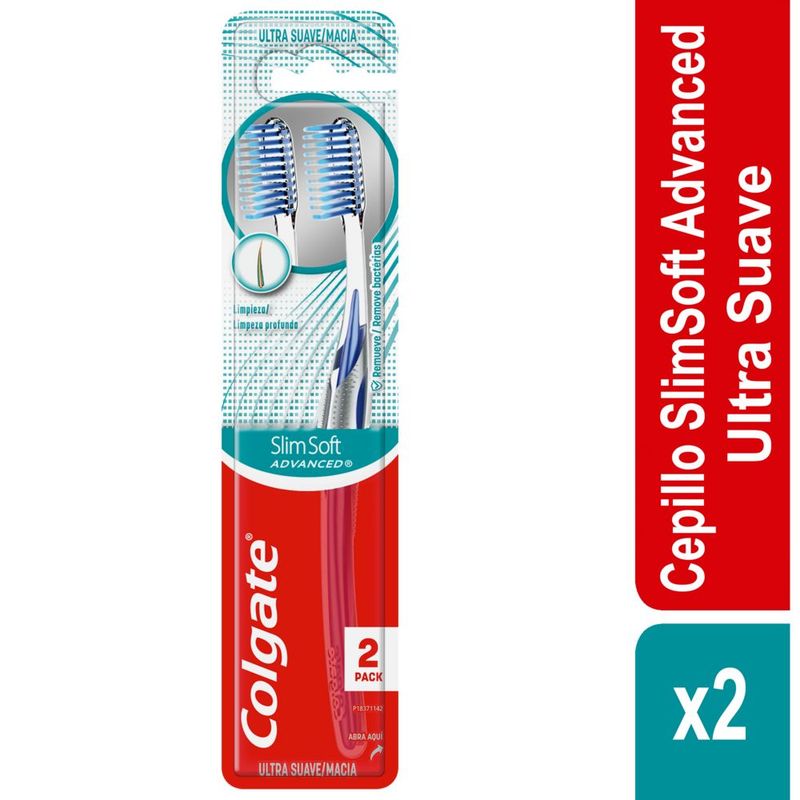 COLGATE - Cepillo Dental Colgate Slim Soft Advance Pack 2 Und