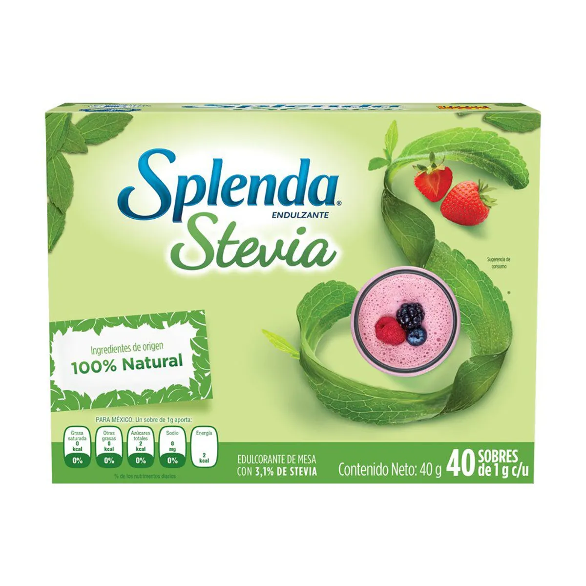 SPLENDA - Edulcorante Stevia Splenda Caja 40 Und