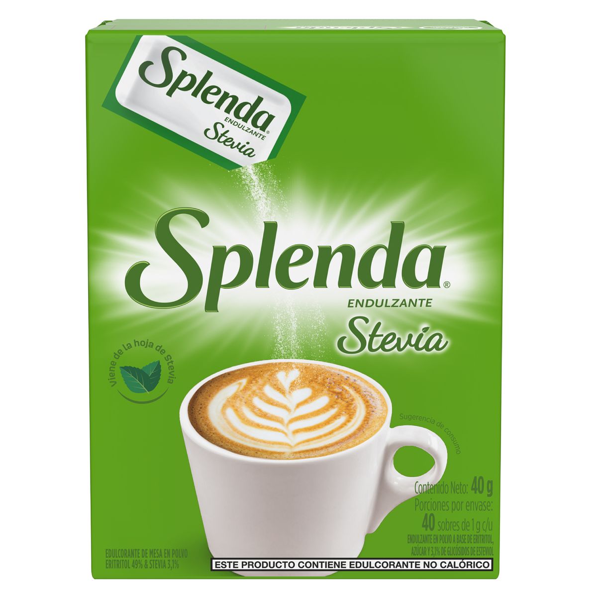 SPLENDA - Edulcorante Stevia Splenda Caja 40 Und