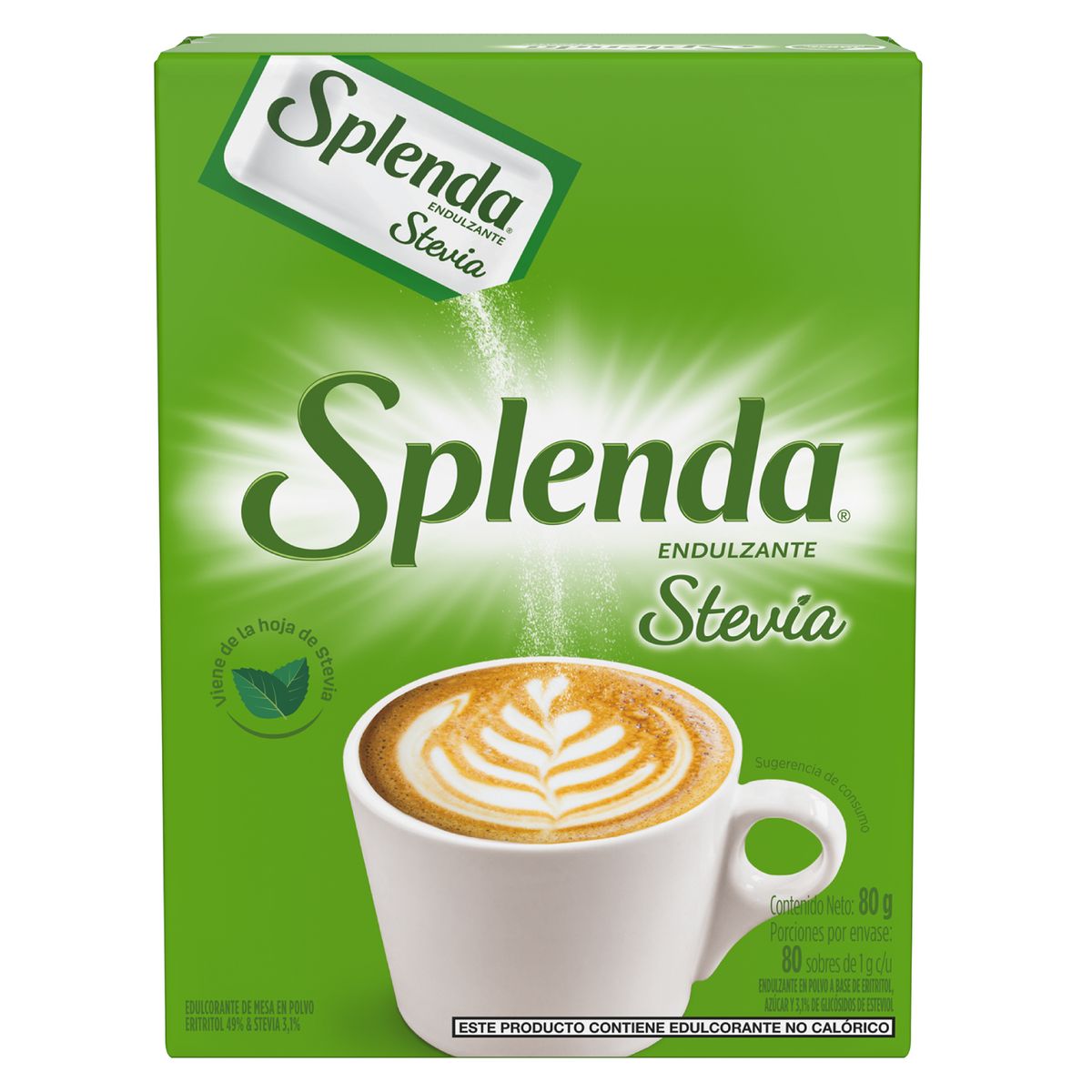 SPLENDA - Edulcorante Stevia Splenda Caja 80 Und
