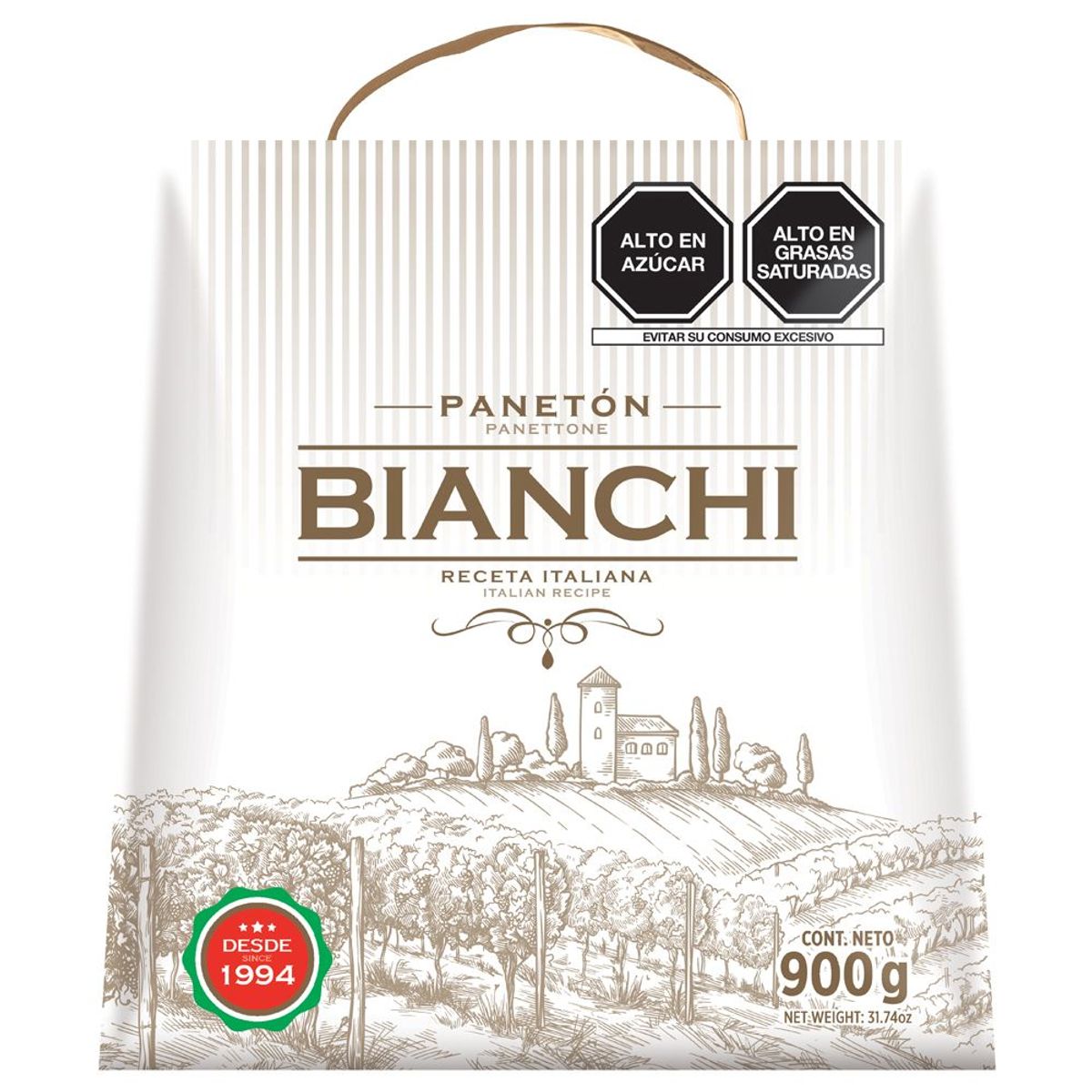 BIANCHI - Panetón Bianchi En Caja 900 g