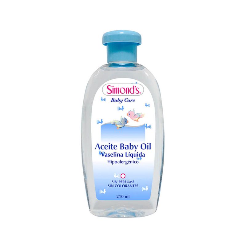 SIMONDS - Vaselina Líquida Simonds Bebé Hipoalergénico Botella 210 mL