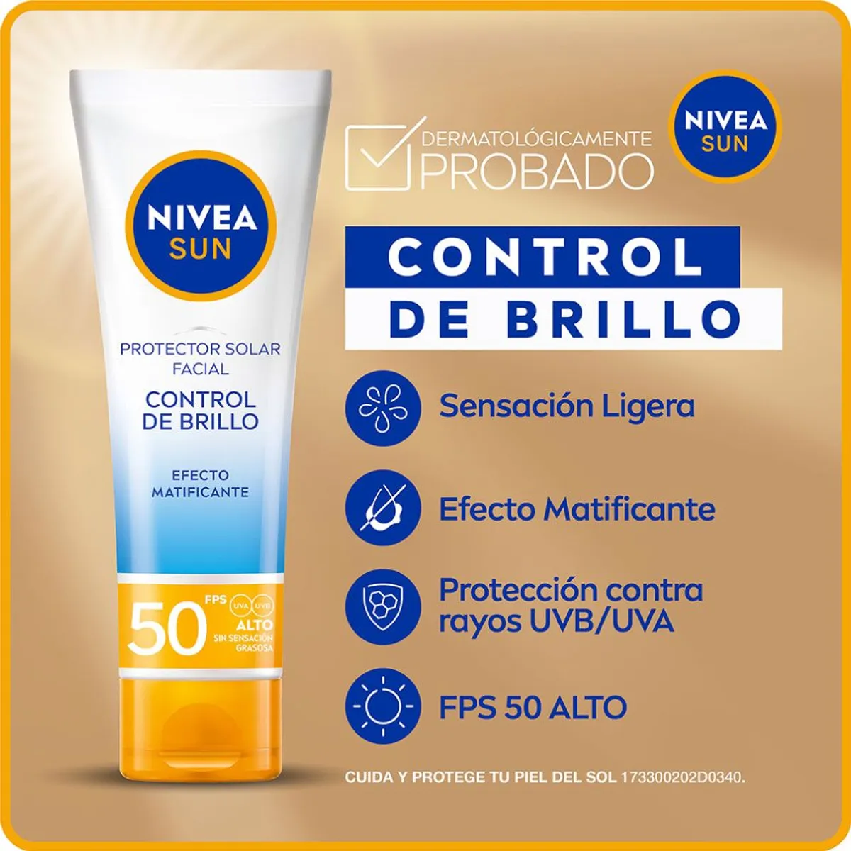NIVEA - Protector Solar Nivea Sun Control FPS50 Envase 50 mL