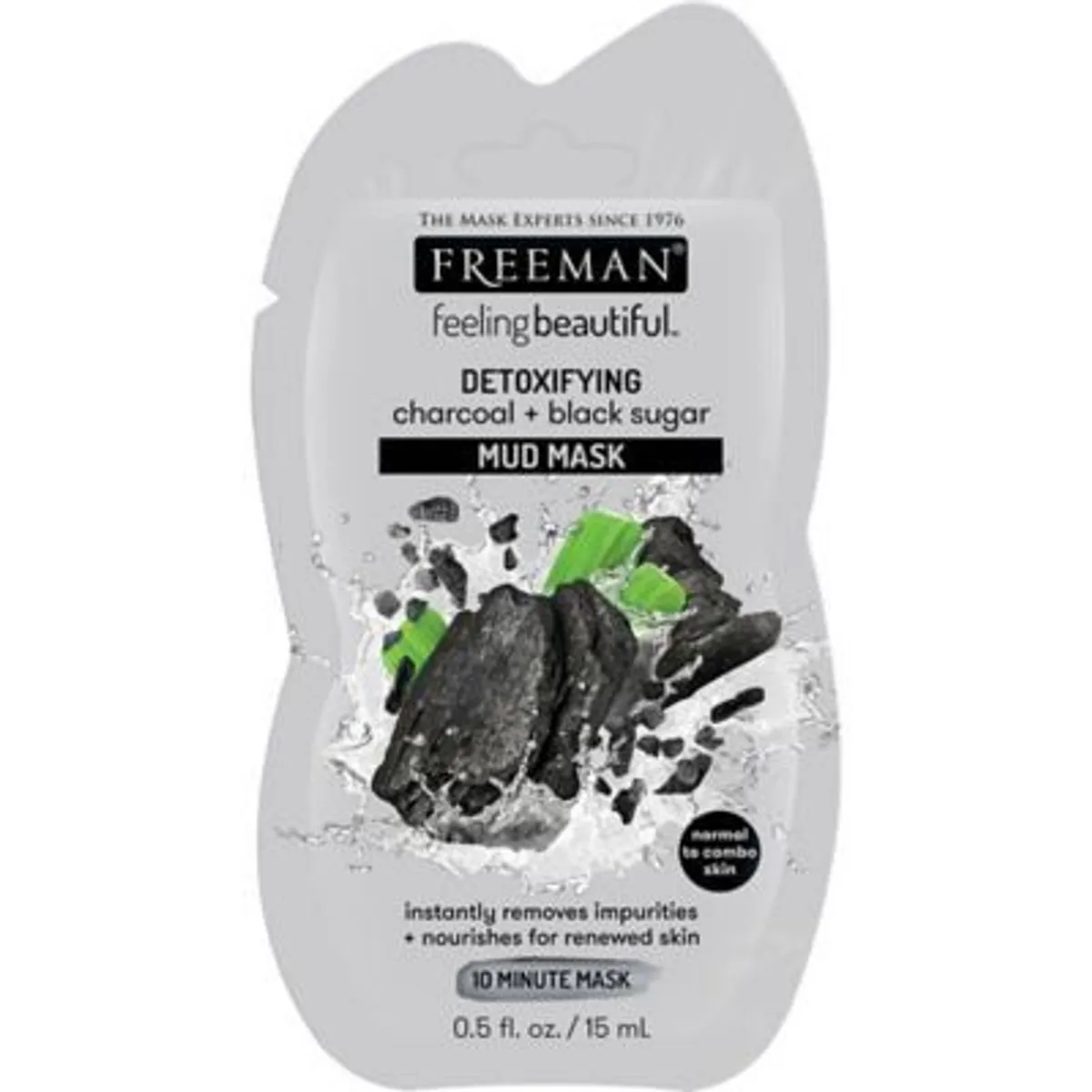 FREEMAN - Mascarilla Facial Desintoxicante Freeman Barro y Carbón Sachet 15 mL