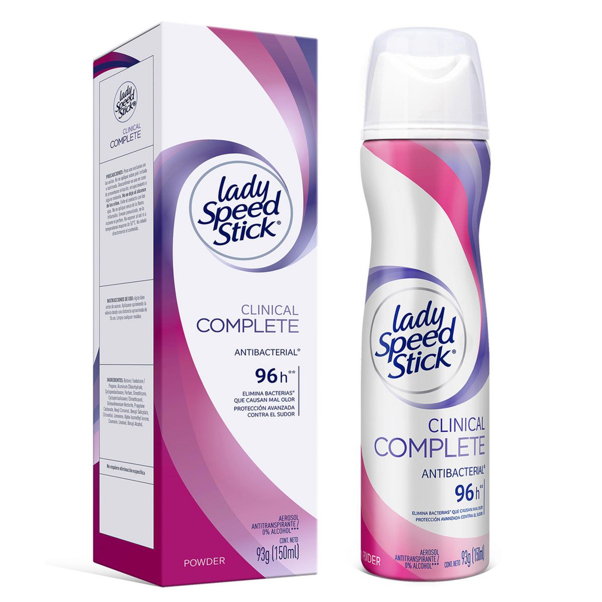 LADY SPEED STICK - Desodorante Mujer Lady Speed Stick Clinical Spray Envase 45g