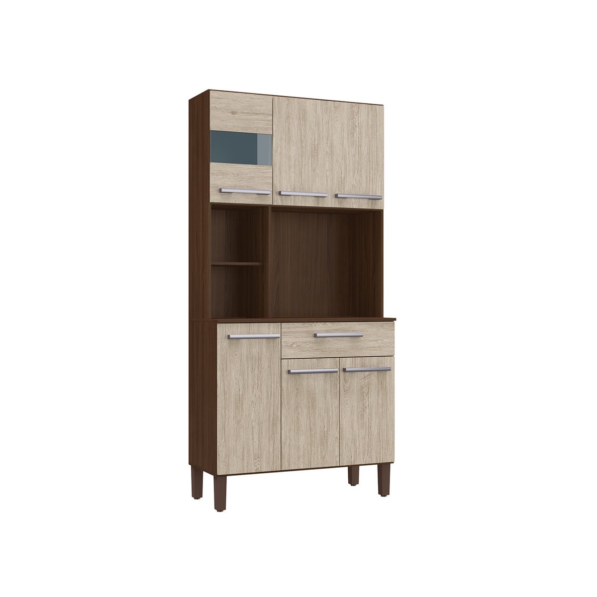 Casa Joven - Kit Cocina Ac5610 6 Puertas Cacao Malbec