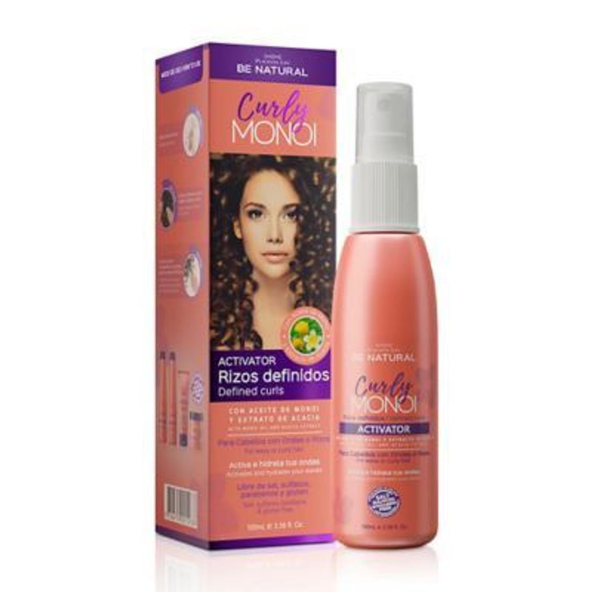 BE NATURAL - Activador Rizos Be Natural Curly Monoi Envase 100 mL