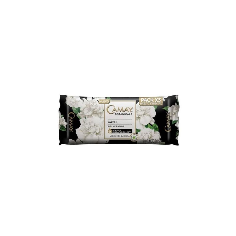 CAMAY - Jabón Camay Botanicals Jazmín Pack 3 Empaques 125 g