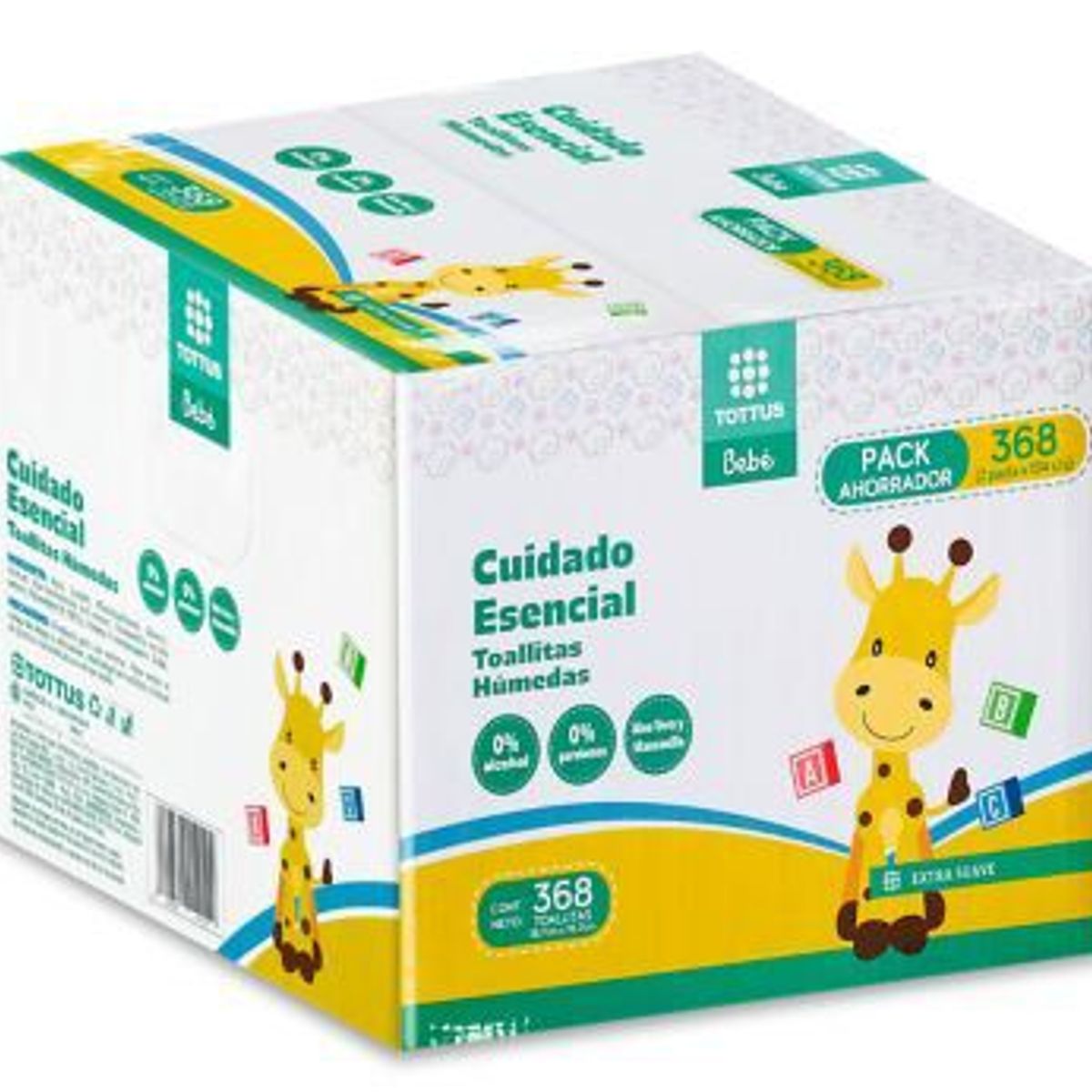TOTTUS - Toallitas Húmedas Tottus Esencial Empaque 368 Und