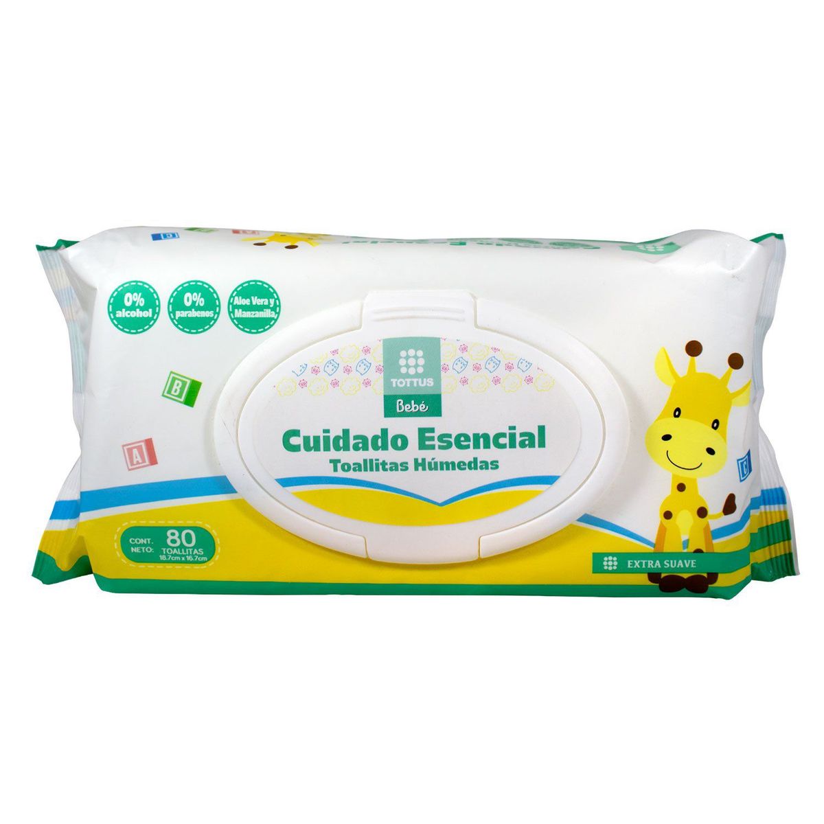 TOTTUS - Toallitas Húmedas Tottus Cuidado Esencial Empaque 80 Und