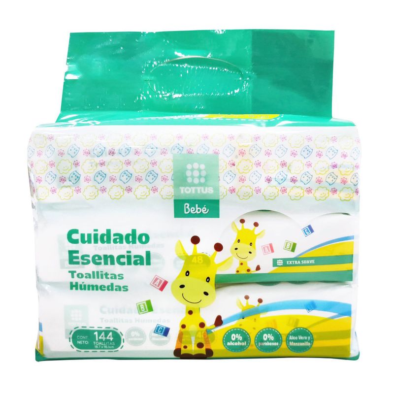 TOTTUS - Toallitas Húmedas Tottus Cuidado Esencial 48 Unidades
