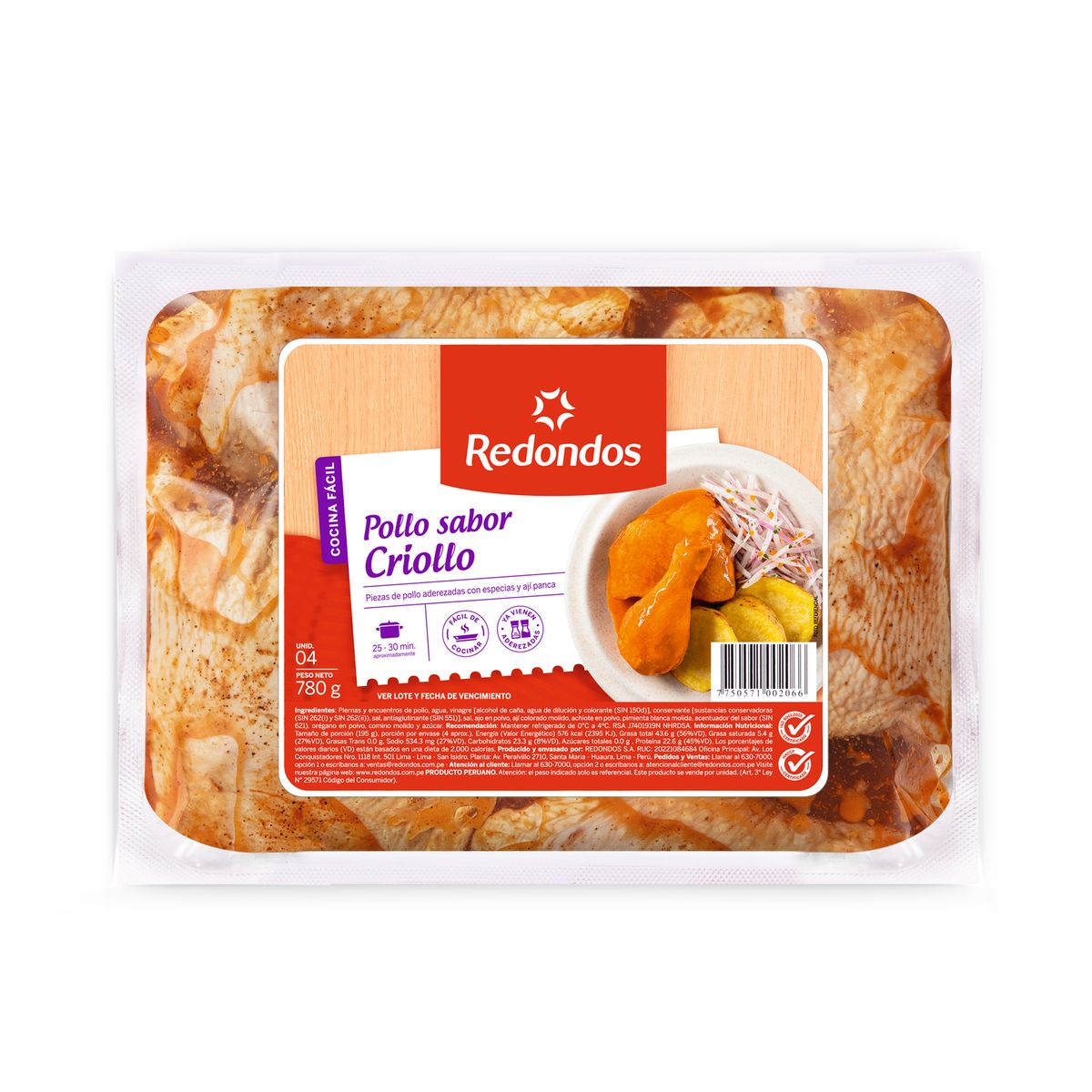 REDONDOS - Pollo Sabor Criollo