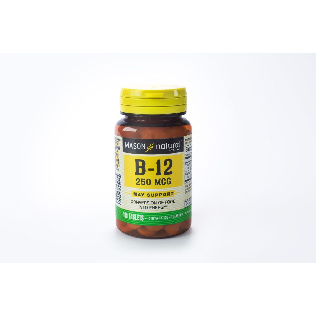 MASON - Vitamina B12 Mason Natural 250 MCG Envase 100 Und