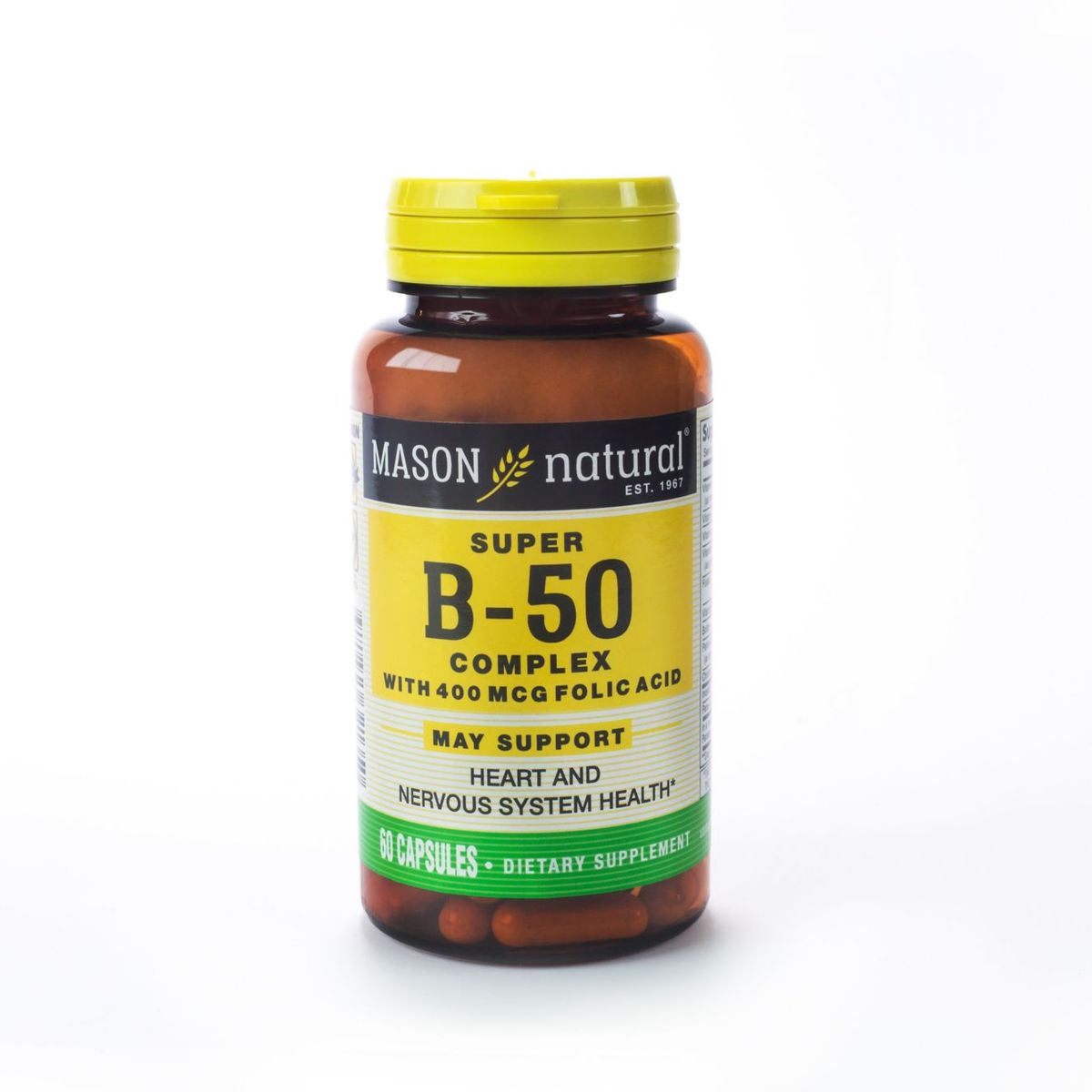 MASON - Suplemento Mason Natural Super B50 Complex Envase 60 Und