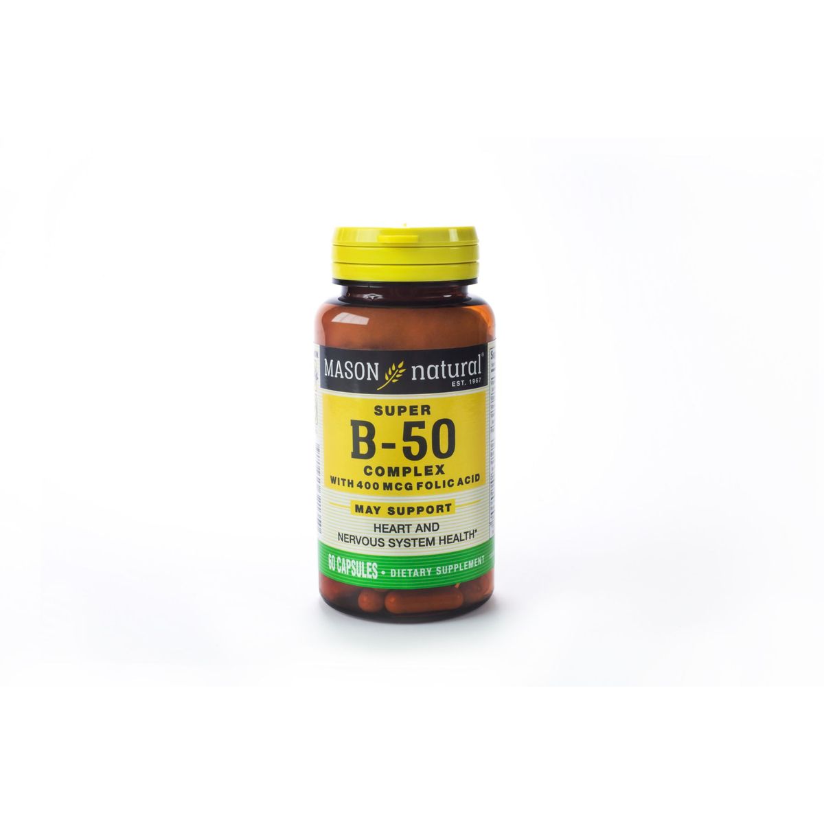 MASON - Suplemento Mason Natural Super B50 Complex Envase 60 Und