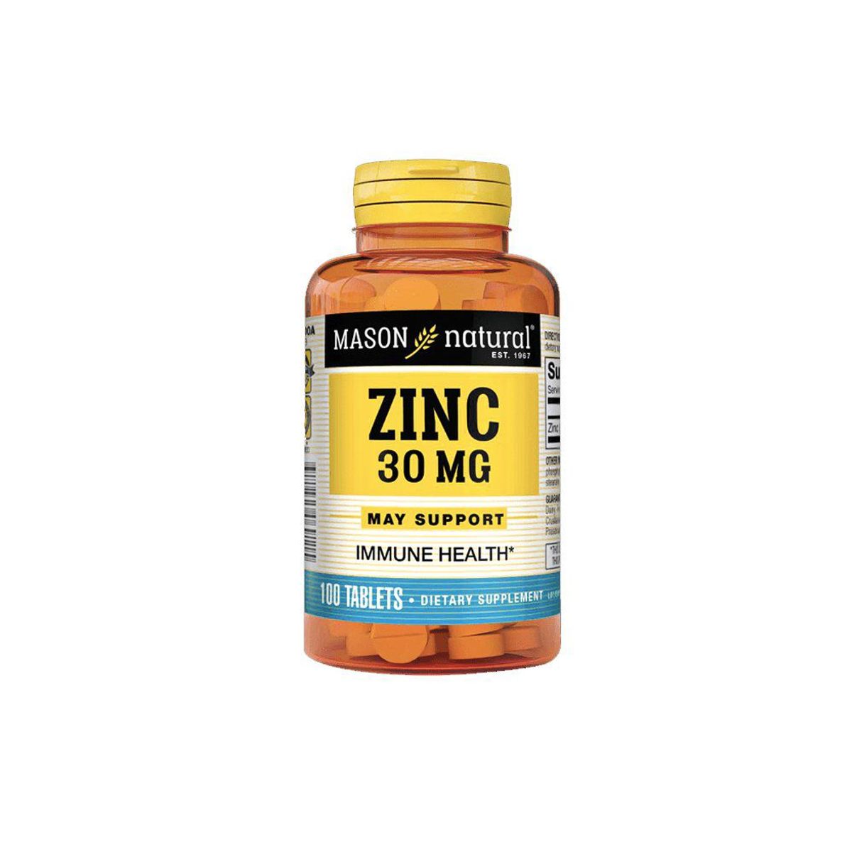 MASON - Zinc Mason Natural 30mg Envase 100 Und