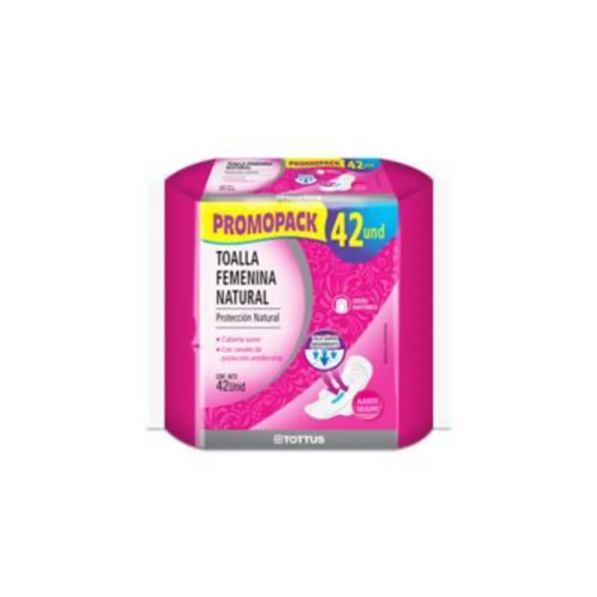 TOTTUS - Toallas Higiénicas Tottus Protección Natural Empaque 42 Und