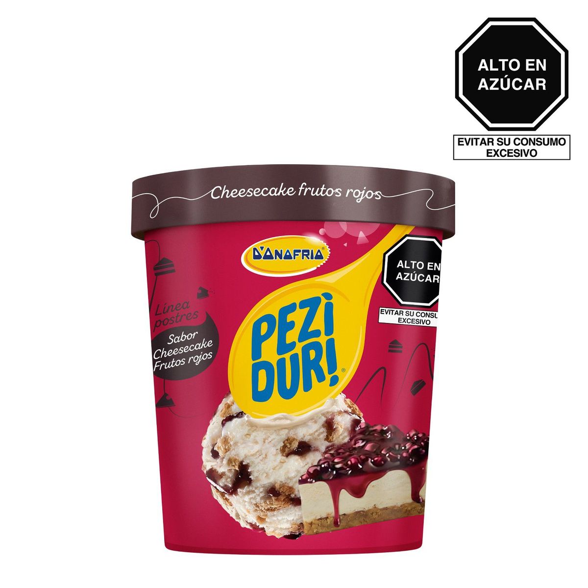D'ONOFRIO - Helado Donofrio Peziduri Cheesecake Frutos Rojos Pote 900 mL