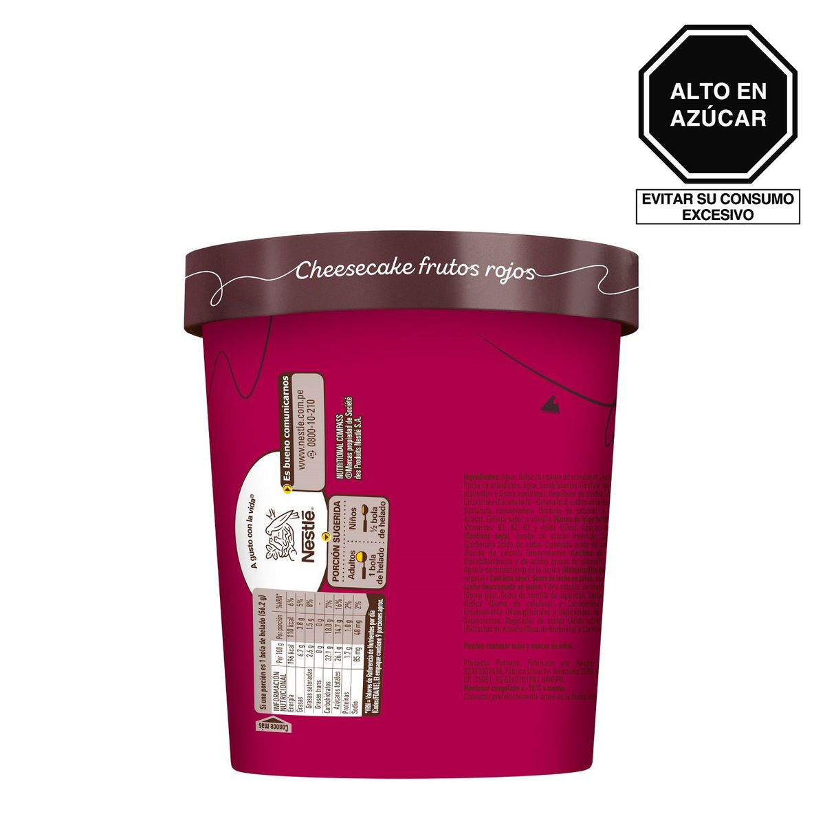 DONOFRIO - Helado Donofrio Peziduri Cheesecake Frutos Rojos Pote 900 mL