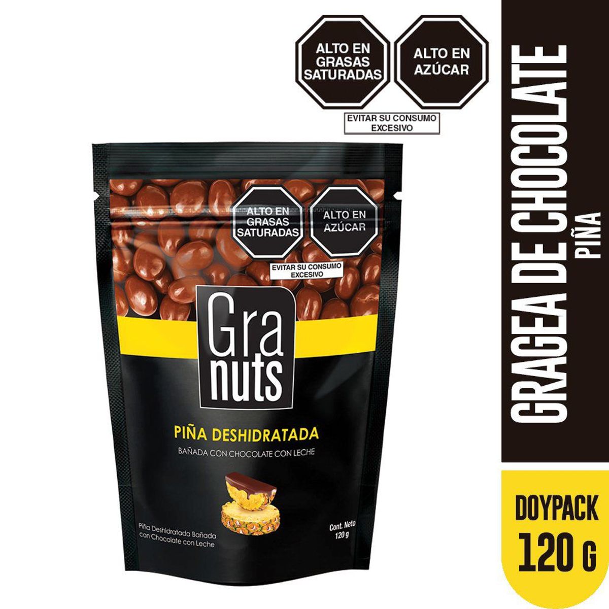 GRANUTS - PINA BANADA CON CHOCOLATE X 120GR
