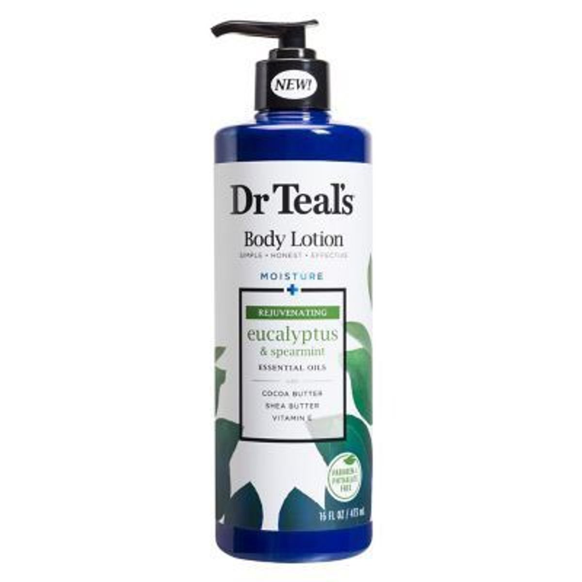 DR TEALS - Loción Corporal Dr Teals Moisture Rejuvenating Eucalipto y Menta Envase 473 mL