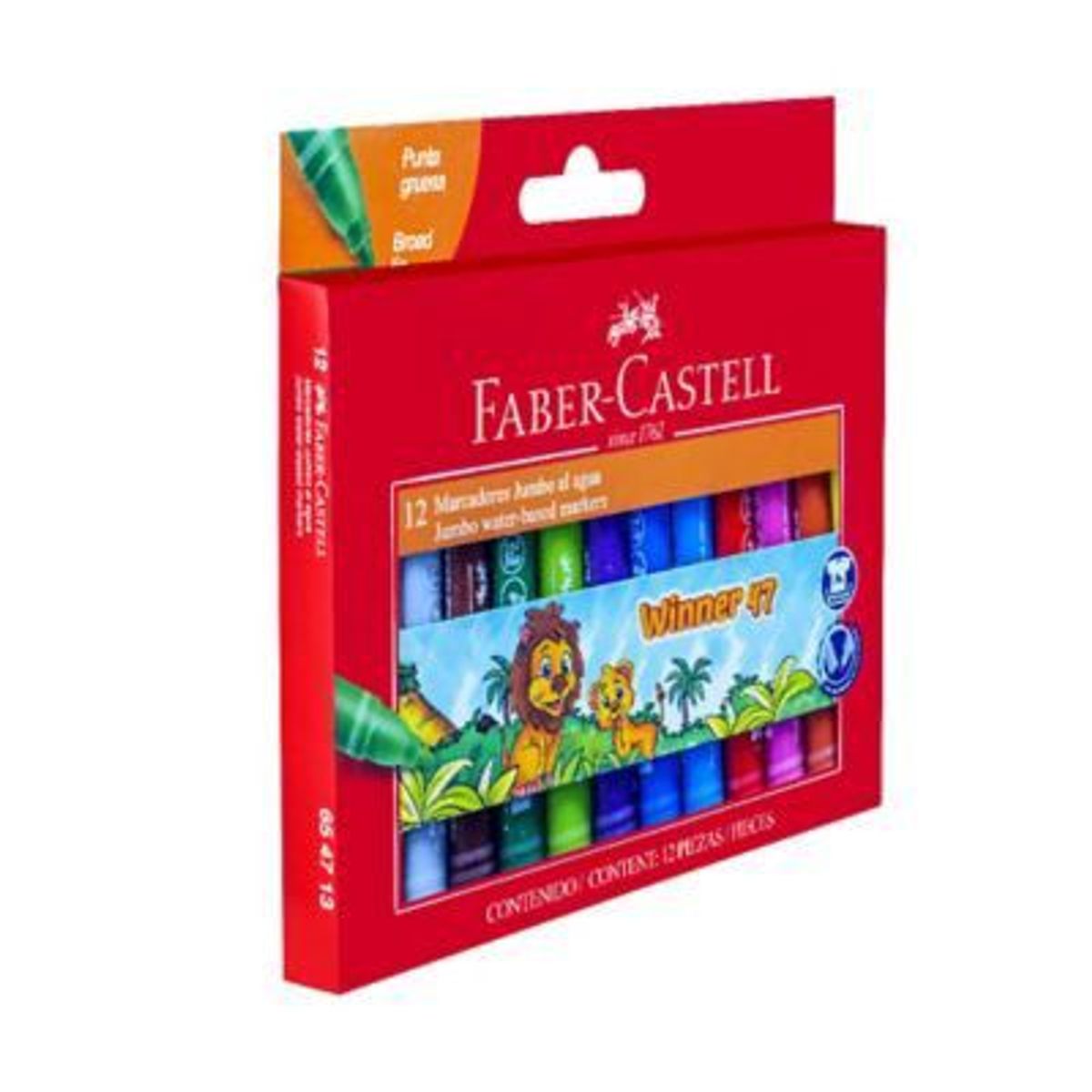 FABER CASTELL - Plumón Faber Castell Winner 47 Empaque 12 Und