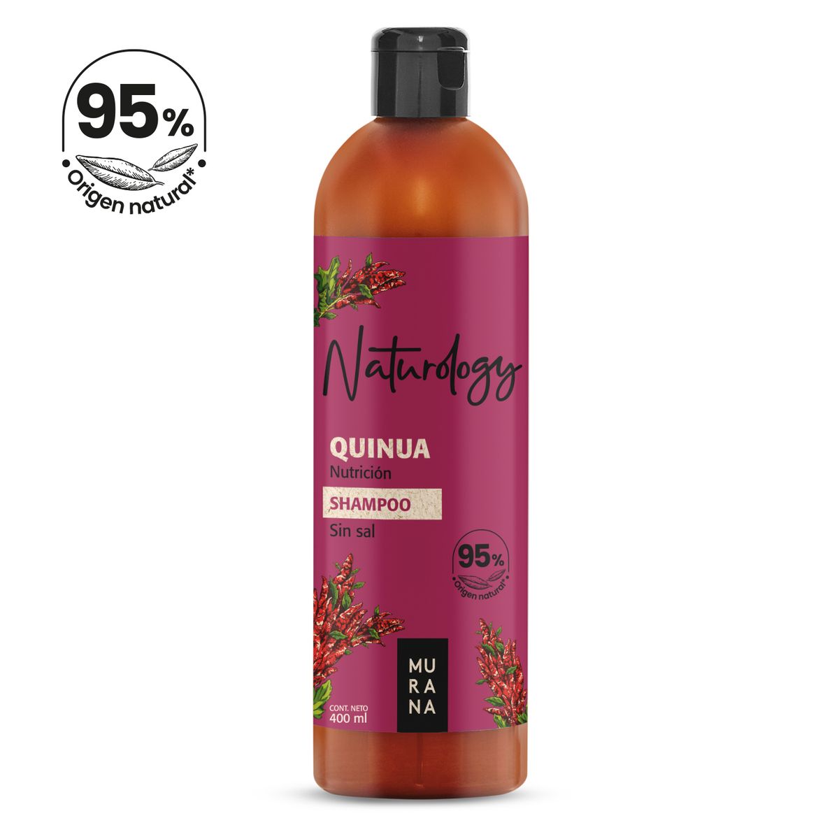 MURANA - Shampoo Murana Naturology Quinua Envase 400 mL