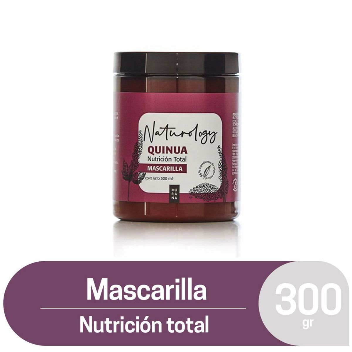 MURANA - Mascarilla Capilar Naturology Quinua Envase 300 g