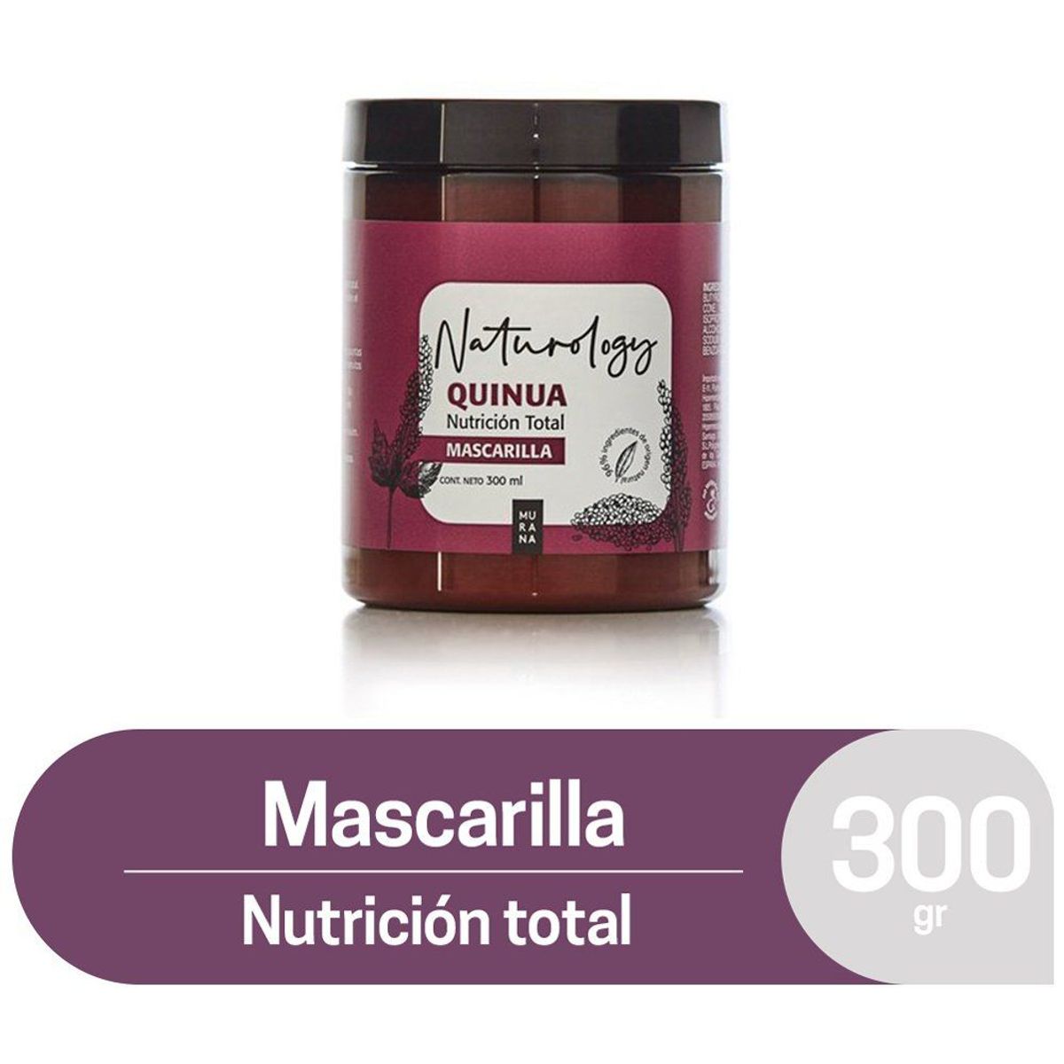 MURANA - Mascarilla Capilar Naturology Quinua Envase 300 g