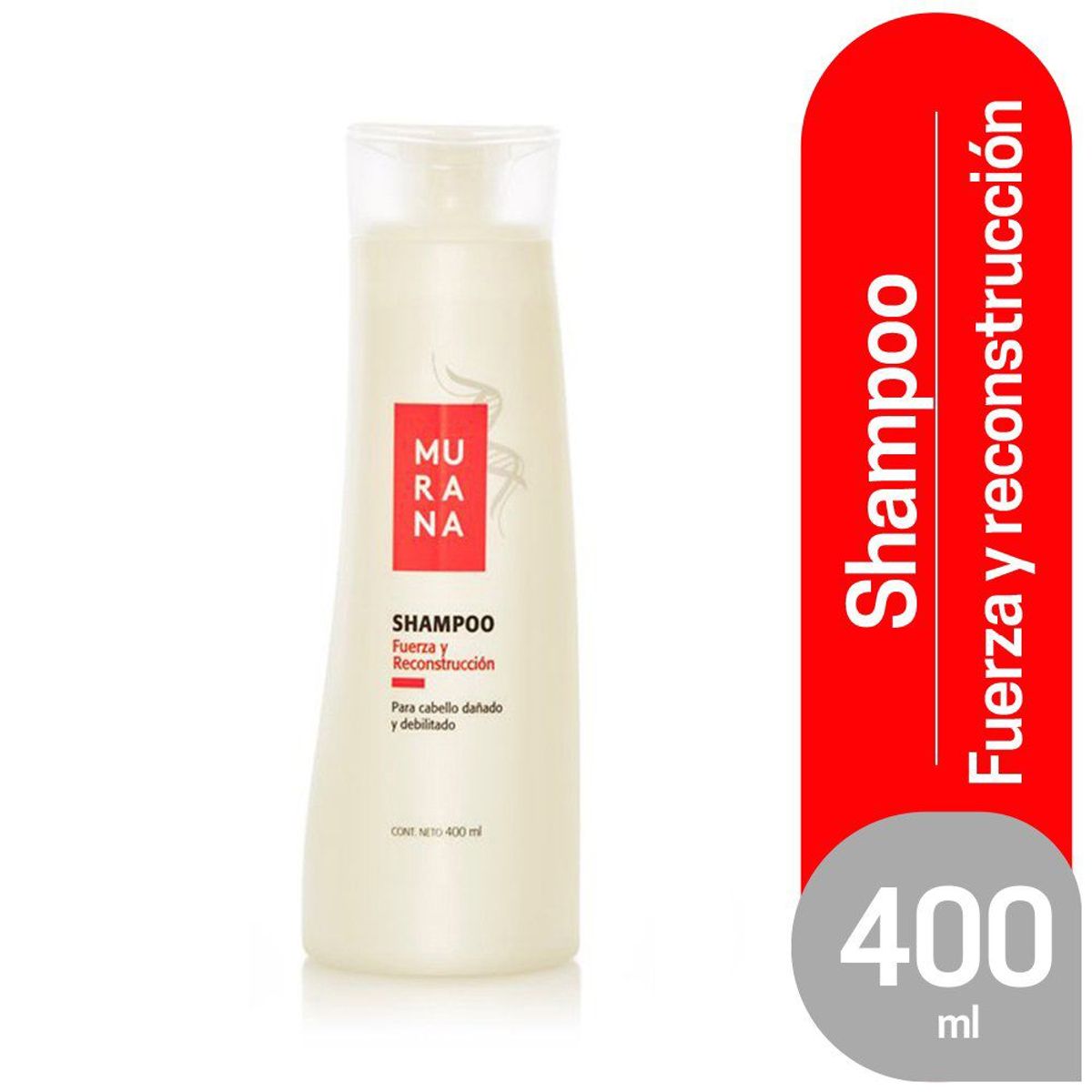 MURANA - Shampoo Murana Fuerza y Reconstrucción Envase 400 mL