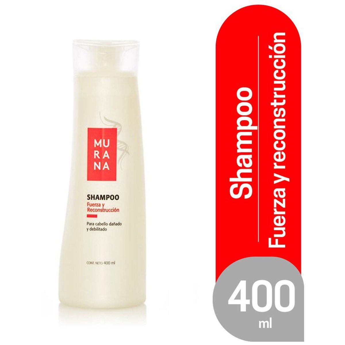 MURANA - Shampoo Murana Fuerza y Reconstrucción Envase 400 mL