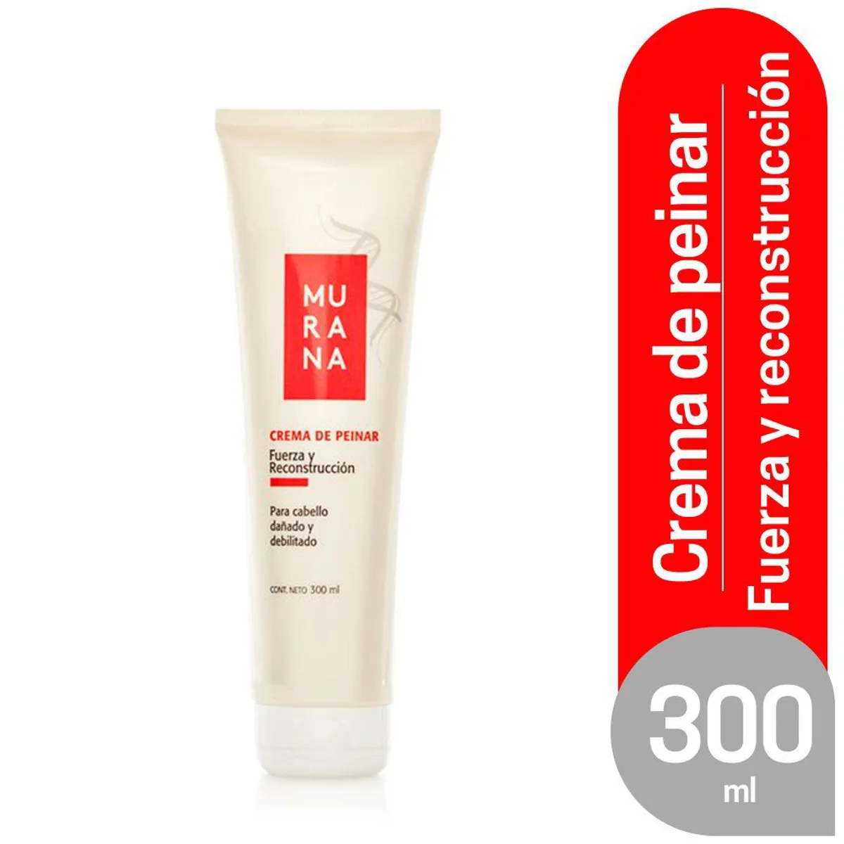 MURANA - Crema para Peinar Murana Fuerza y Reconstrucción Envase 300 mL