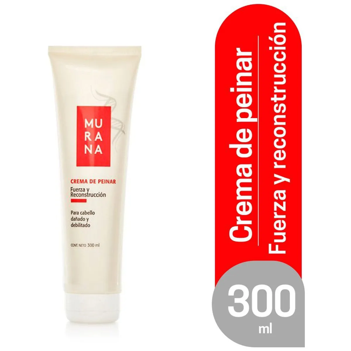 MURANA - Crema para Peinar Murana Fuerza y Reconstrucción Envase 300 mL