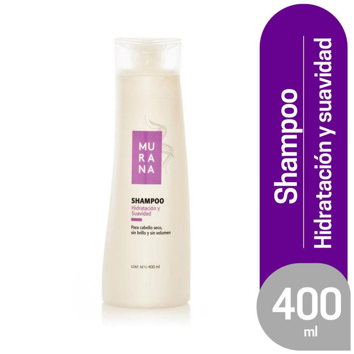 MURANA - Shampoo Murana Hidratación y Suavidad Envase 400 mL