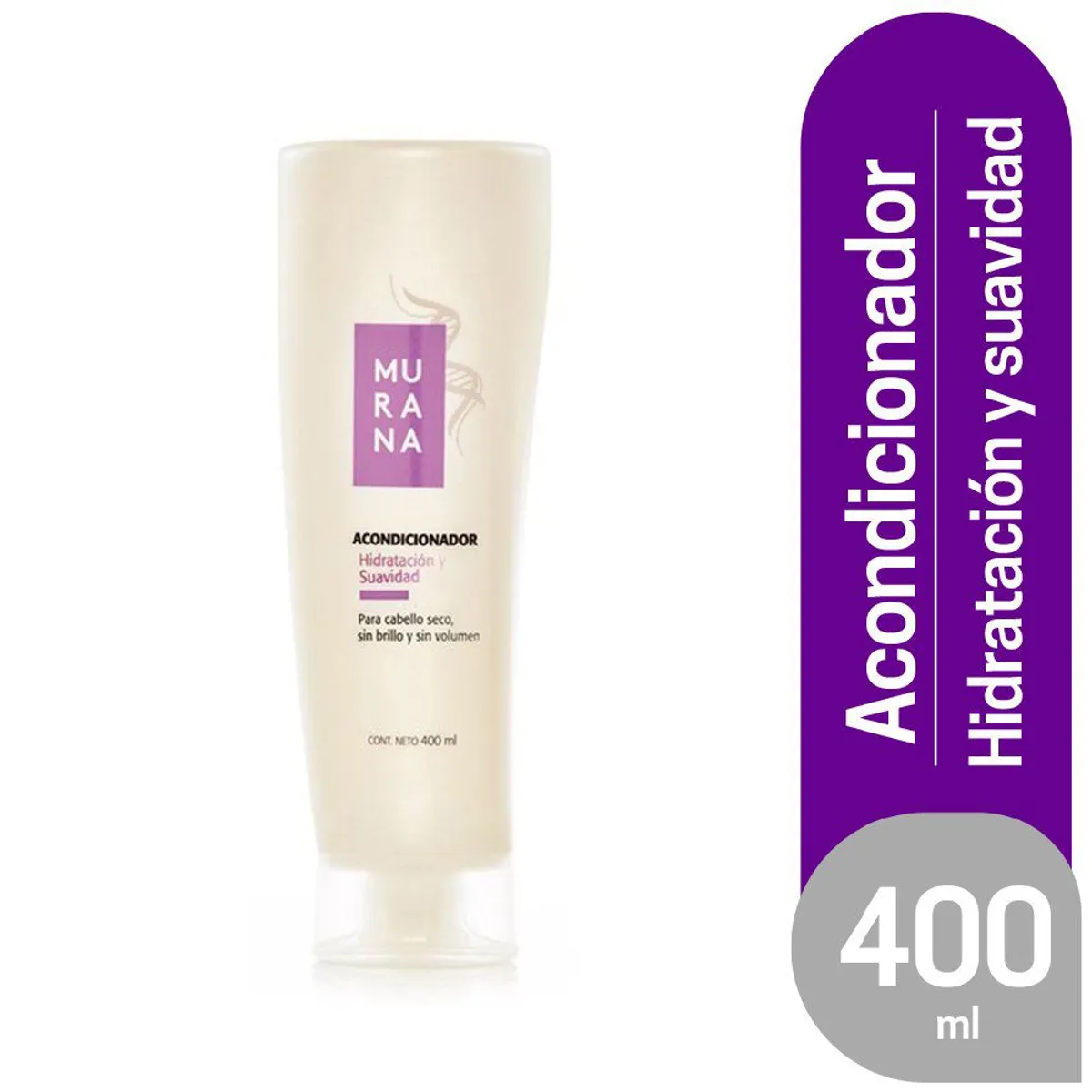 MURANA - Acondicionador Murana Hidratación y Suavidad Envase 400 mL