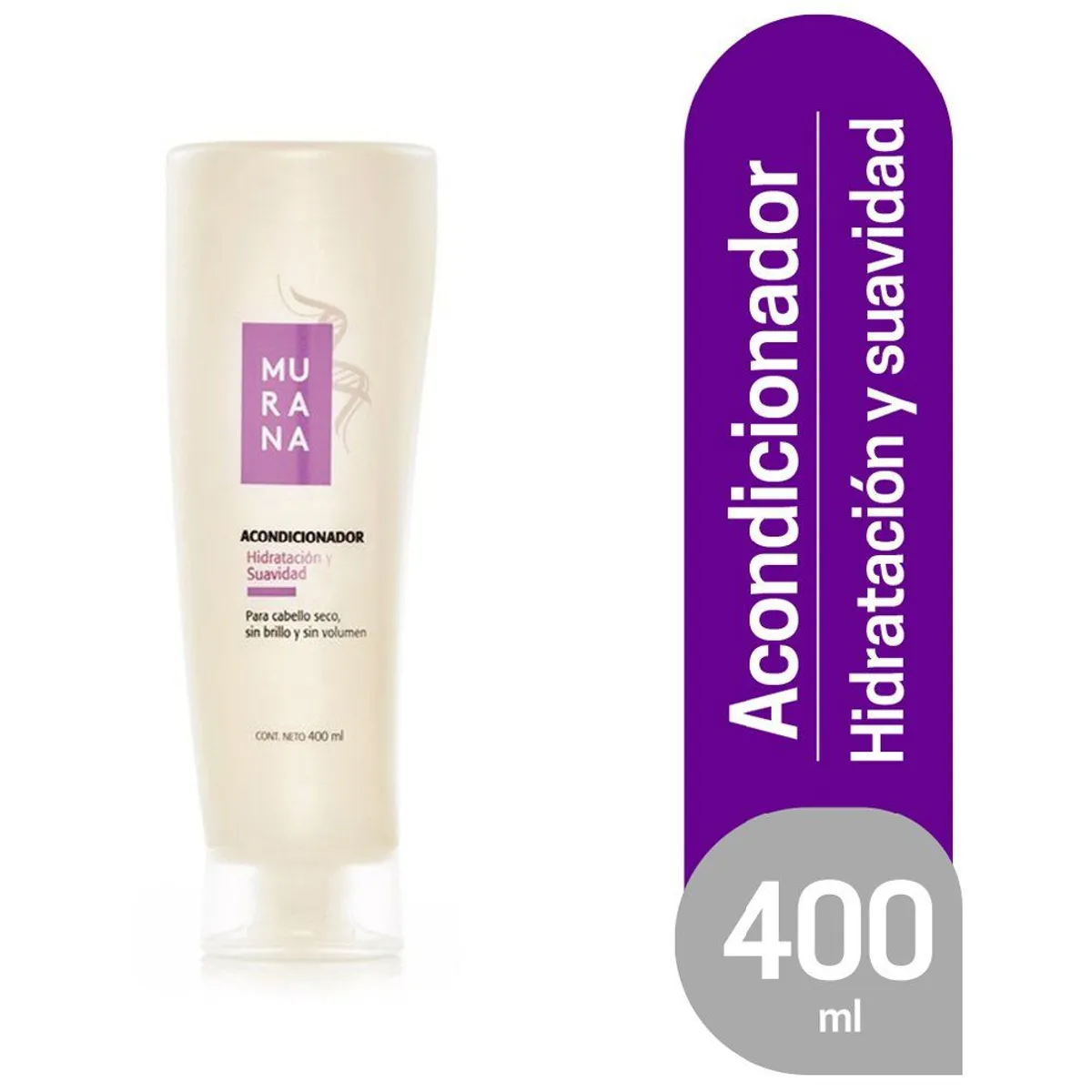 MURANA - Acondicionador Murana Hidratación y Suavidad Envase 400 mL