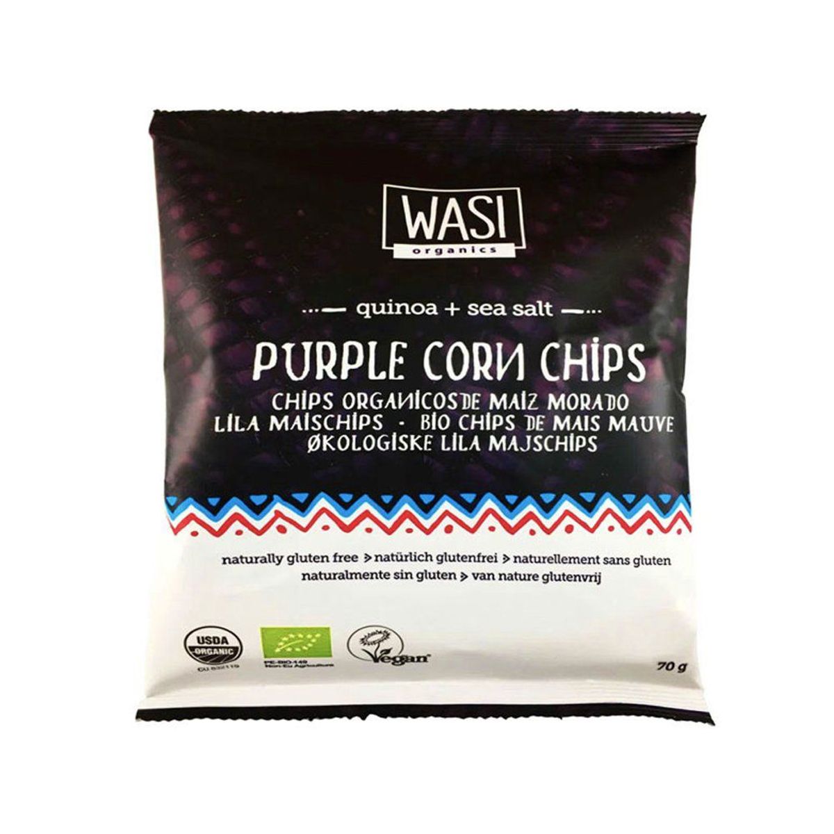 WASI ORGANICS - Chips Orgánicos Maíz Morado Wasi Organics Bolsa 70 g