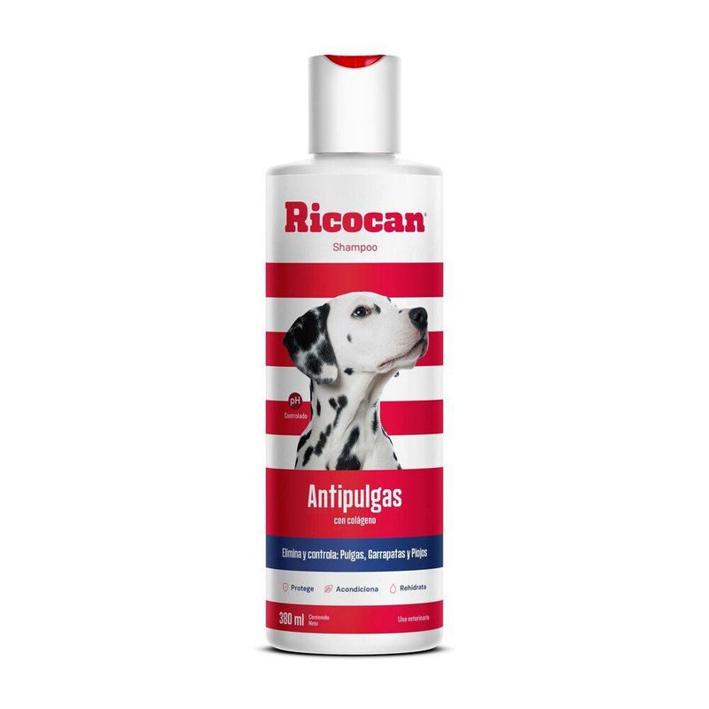 RICOCAN - Shampoo Para Perro Antipulgas Ricocan 380 mL