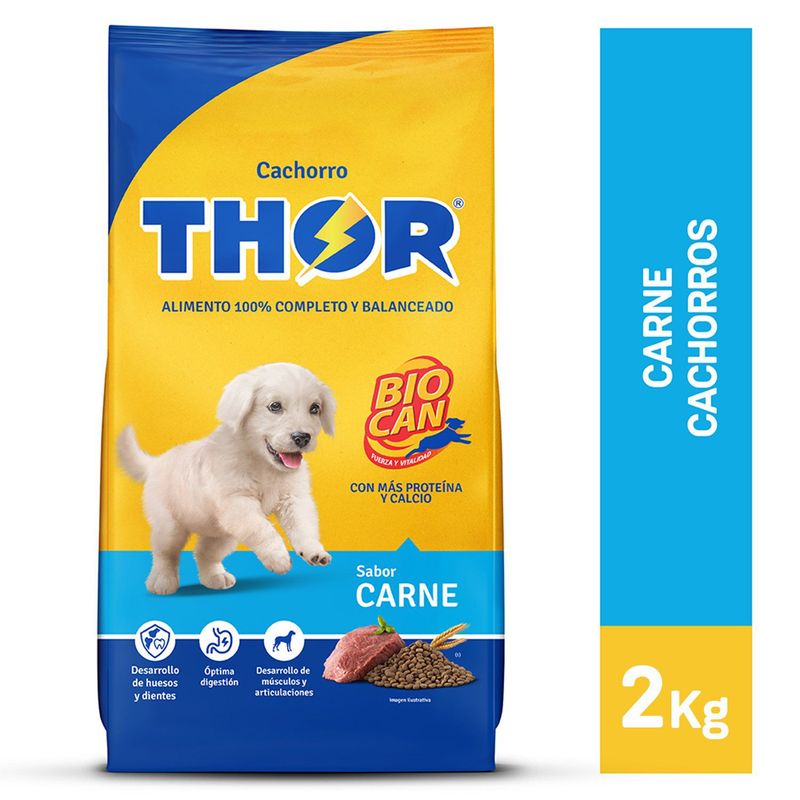 THOR - Comida para Perros Thor Cachorros Sabor Carne 2 kg