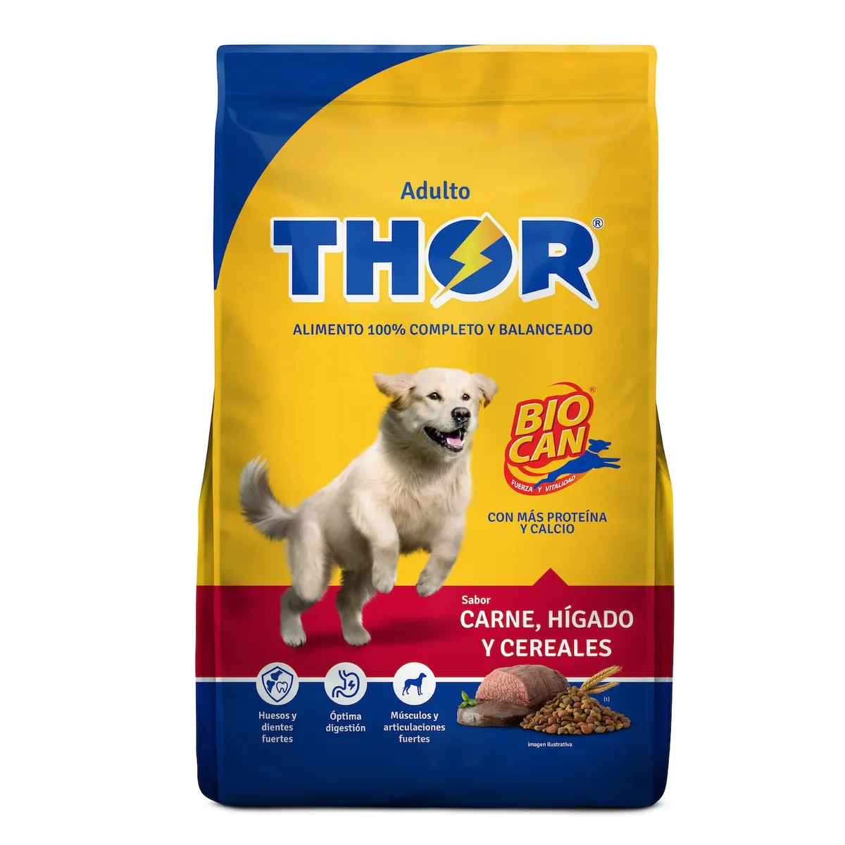 THOR - Alimento Seco Perros Adultos Thor Carne Cereales Bolsa 25 Kg