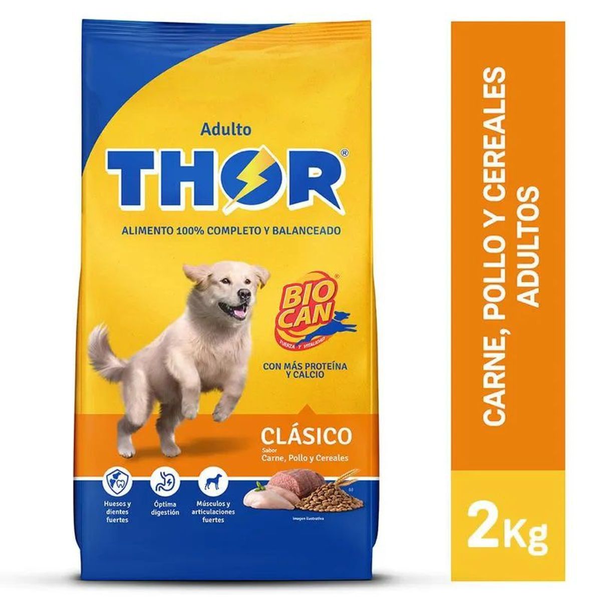 THOR - Alimento Seco Perros Adultos Thor Clásico Bolsa 2 Kg