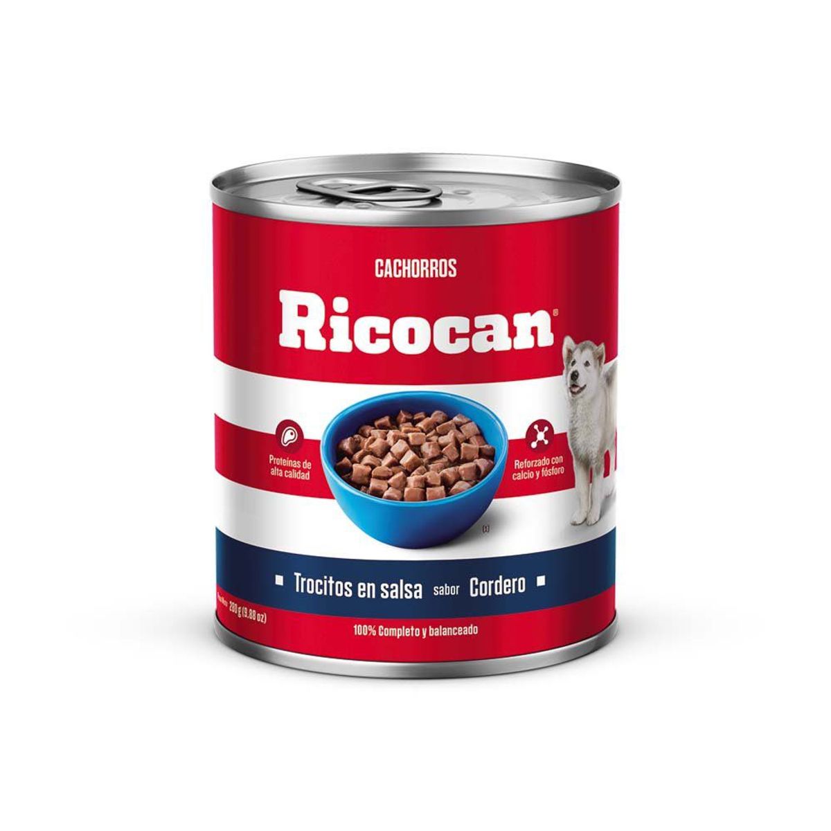 RICOCAN - Alimento Húmedo Cachorros Ricocan Trocitos Cordero Lata 280 g